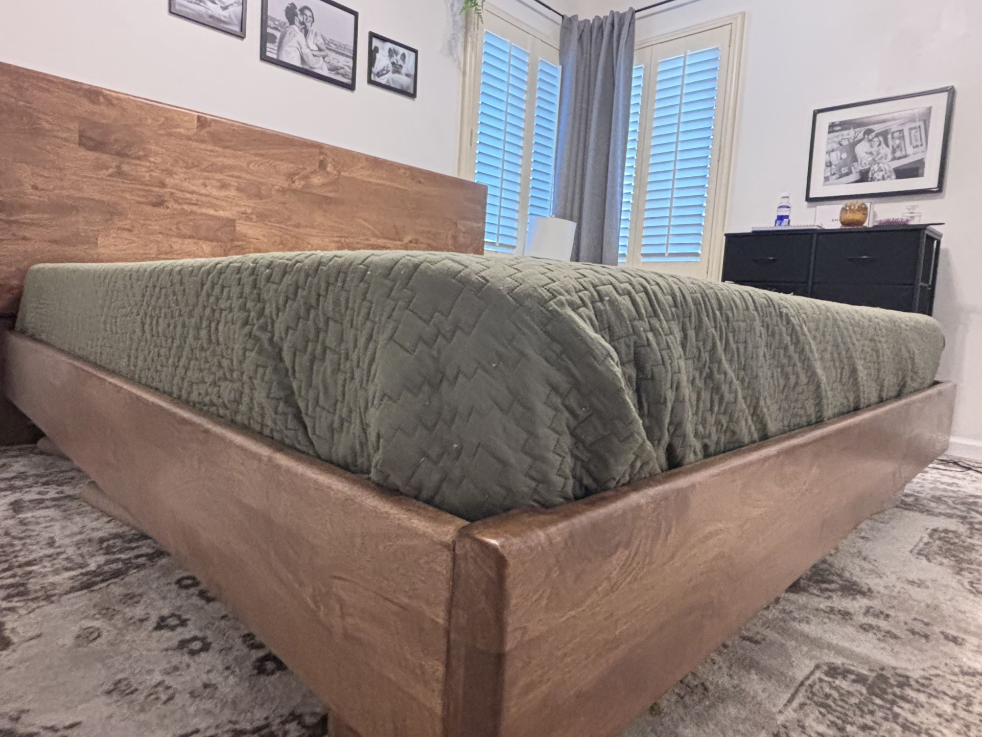 Isanti King Panel Bed Frame And Headboard With Casper Mattress King Size