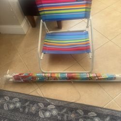 Beach Umbrella Plus Beach Chair