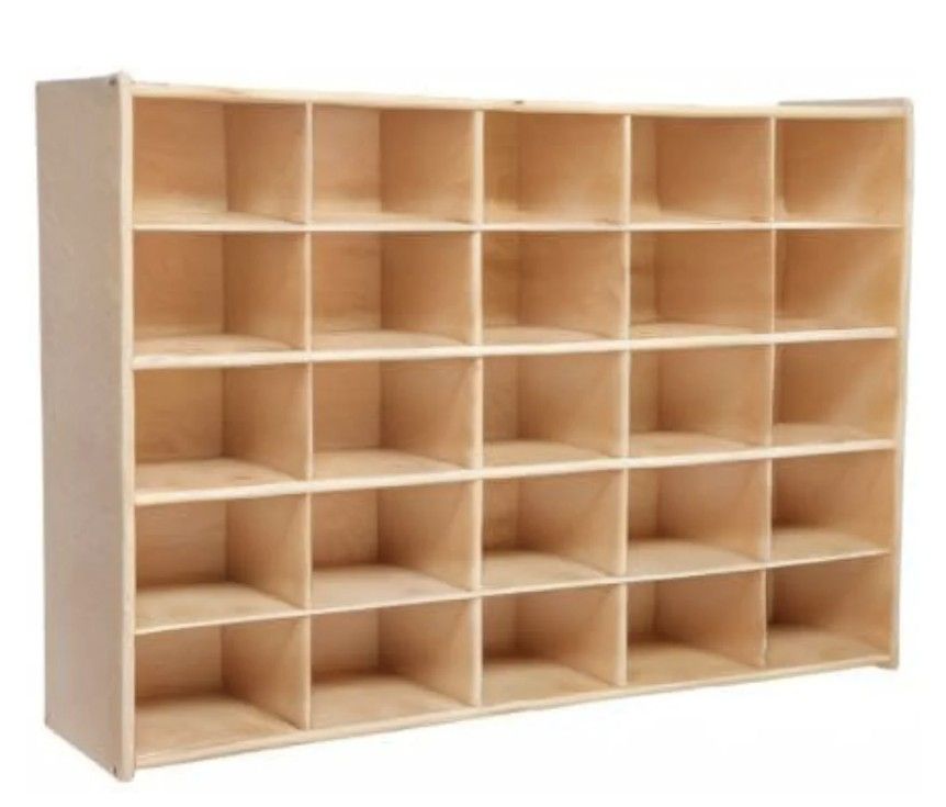 NEW! 25- Compartment Birch Cubby/Storage Cabinet (2 available)