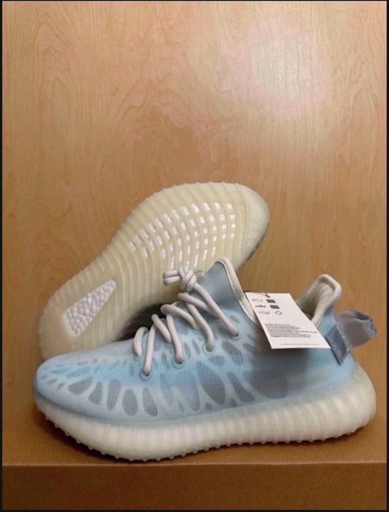 Adidas Yeezy Boost 350 V2 Mono Ice GW2869 Mens Size 5.5/6 Womens Brand New