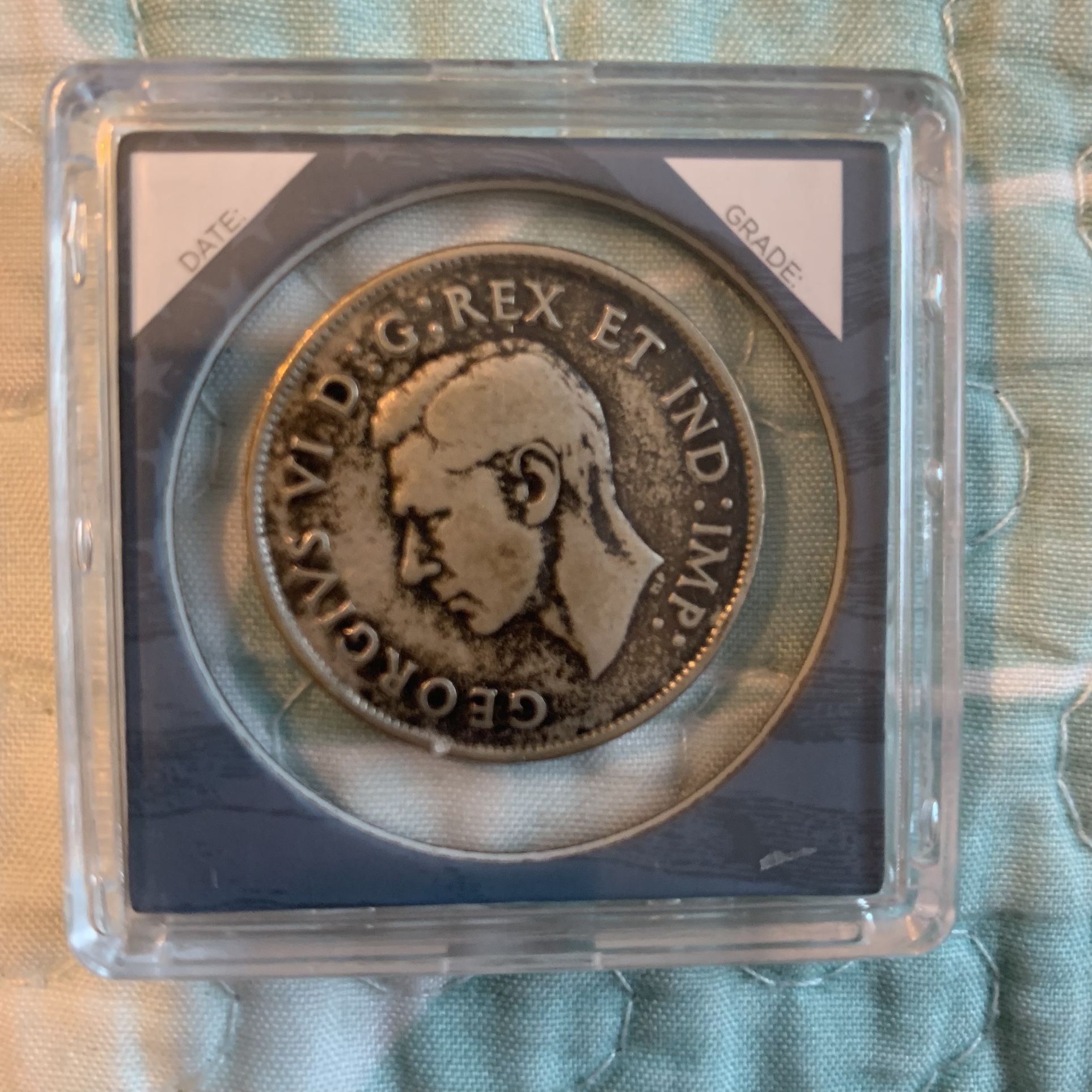 1944 Silver Coin Canada 50 Cents Georgi Vs vI