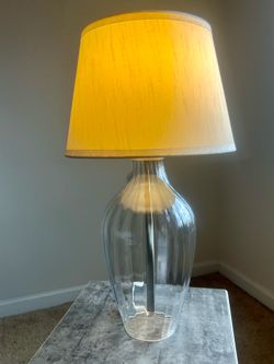 Glass Table Lamp with dimmer