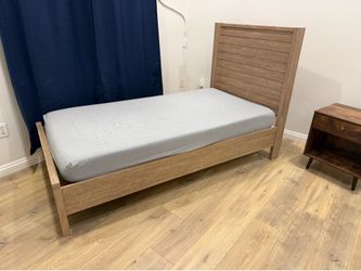 Twin Bed Frame with Mattress – $130