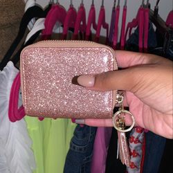 Pink Sparkly Mini Wallet 