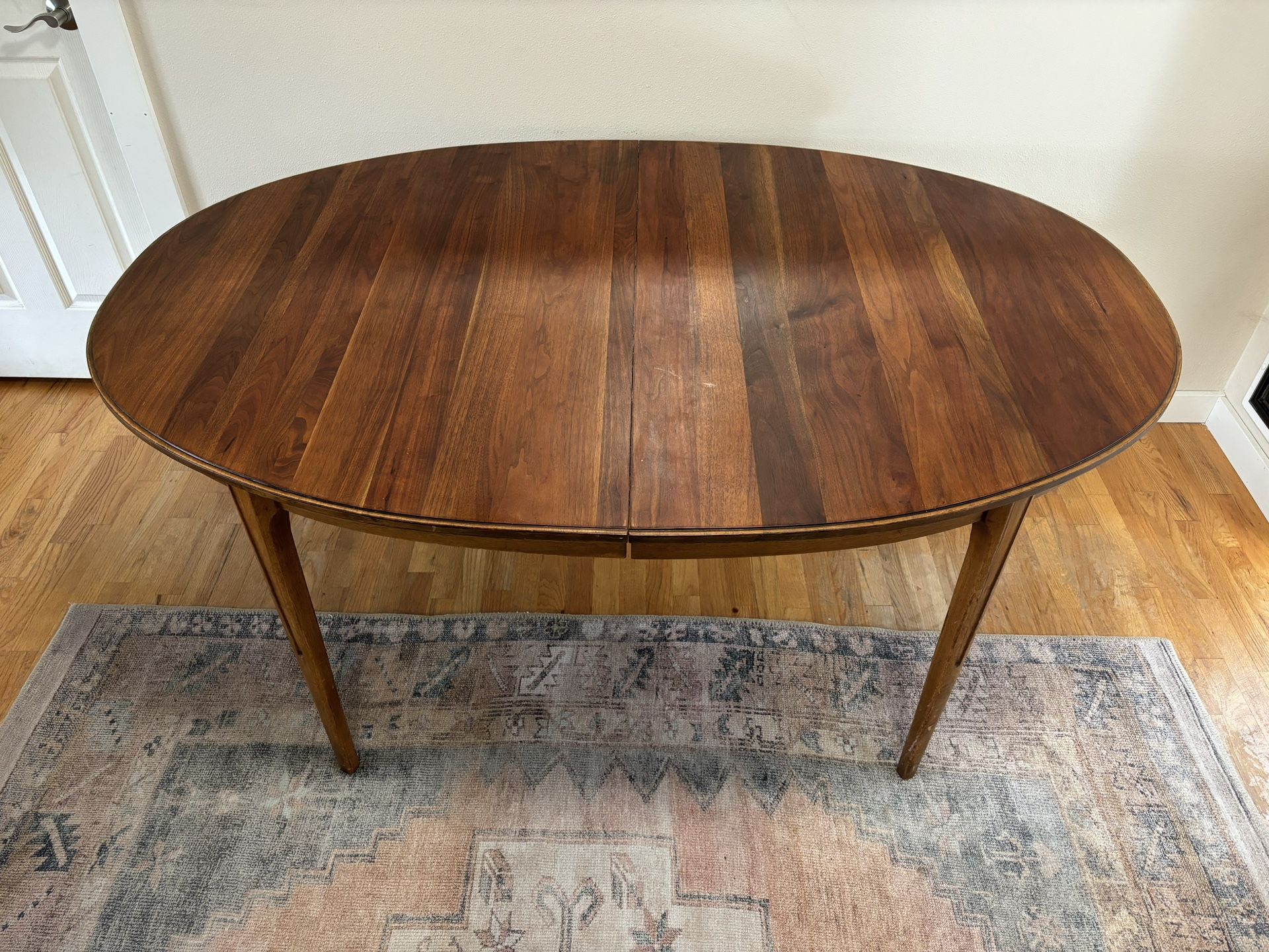 Mid century Style Walnut Dining Table