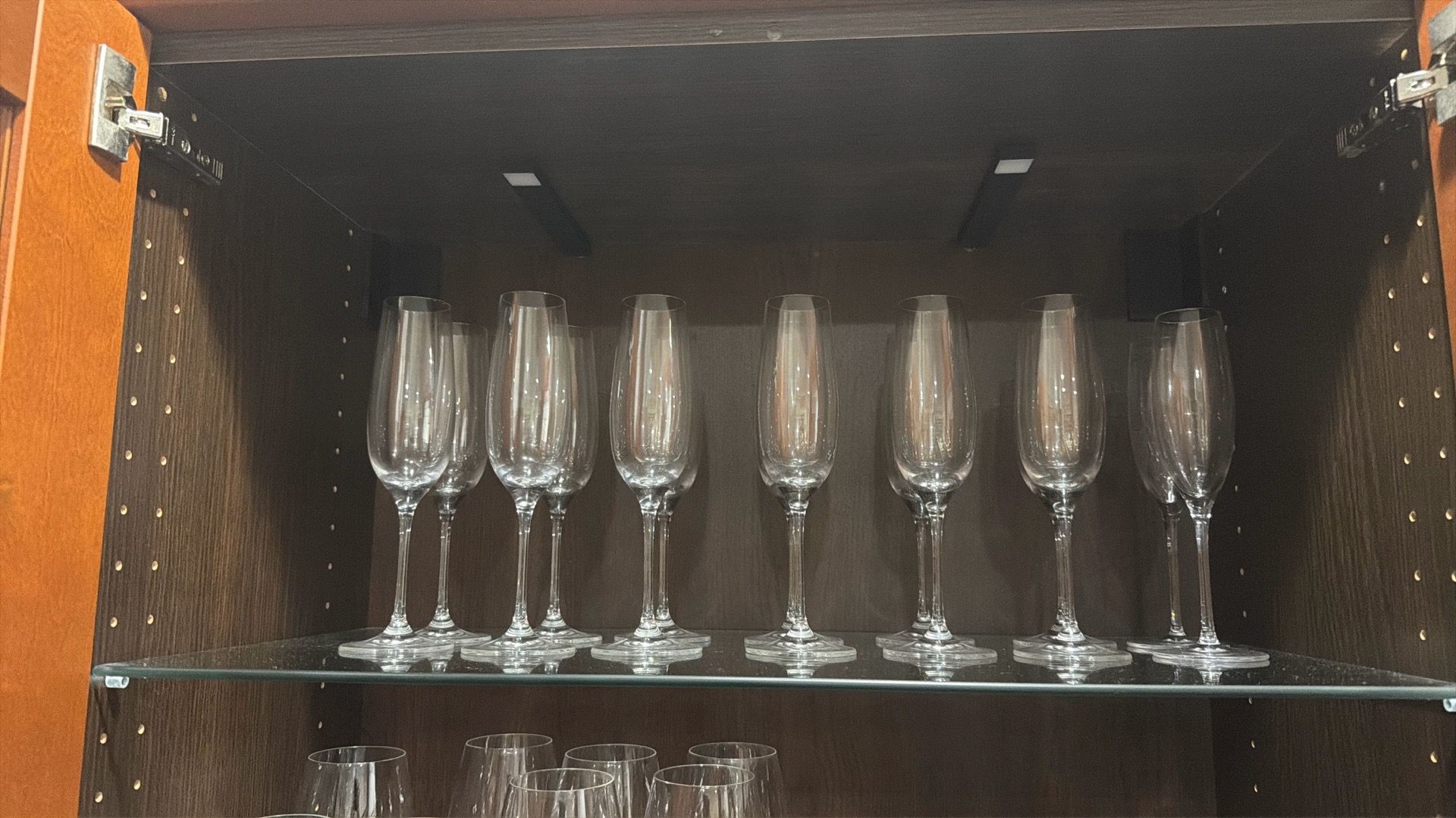New without box crate and barrel champagne glasses