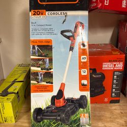 Black & Decker 3 –1 lawnmower, edger, and weedeater