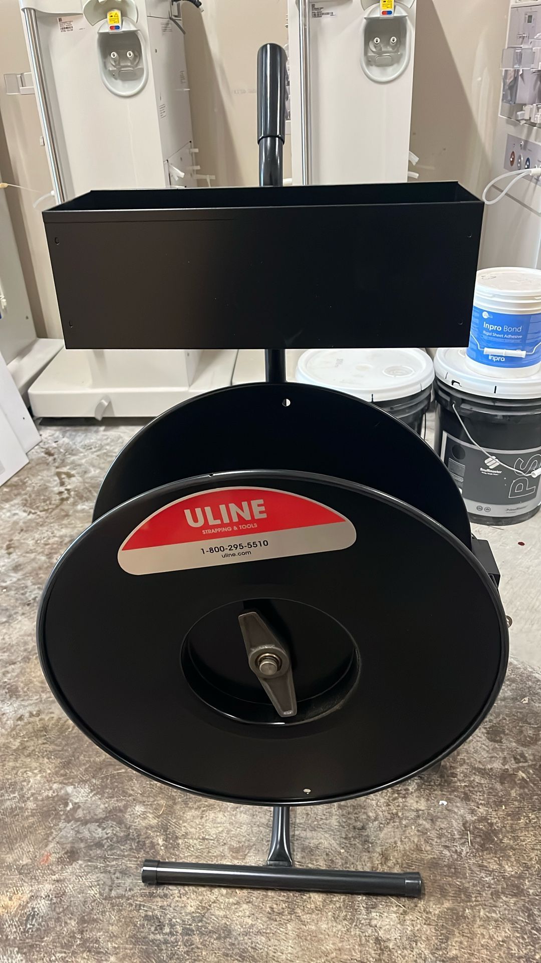 Uline Polystrapping Cart and Supplies