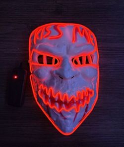 Kiss Me White and Red Purge Mask