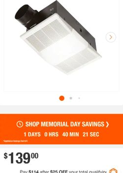 ✨️ Broan-NuTone 80 CFM Ceiling Bathroom Exhaust Fan with Light and 1300-Watt Heater #7935