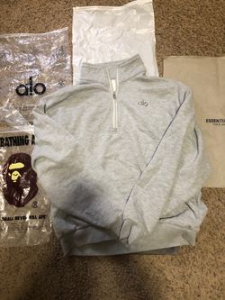 Grey Alo Quarter Zip Small