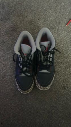 Air Jordan 3 Black Cement Baseball Cleats