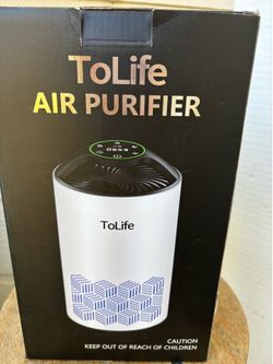 Tolife TZ-K1 Air Purifier Kills most Viruses Allergens/Dust/Germs GONE!-White