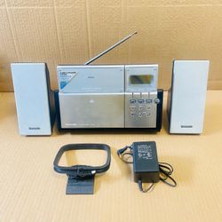 Panasonic SC-EN53 Compact Stereo System CD Player Radio Speakers Tested Works . Plays CD smoothly and all buttons work. No remote control included. Ch
