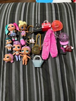 Lol Surprise Doll Lot Of 5 Dolls And 16 Accessories