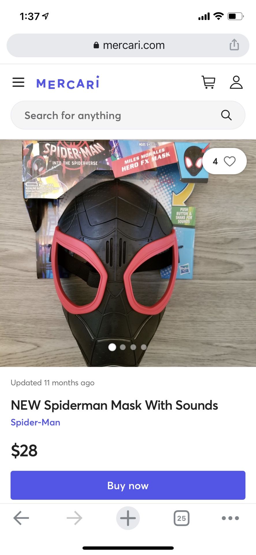 Miles Morales Mask With Sound Used