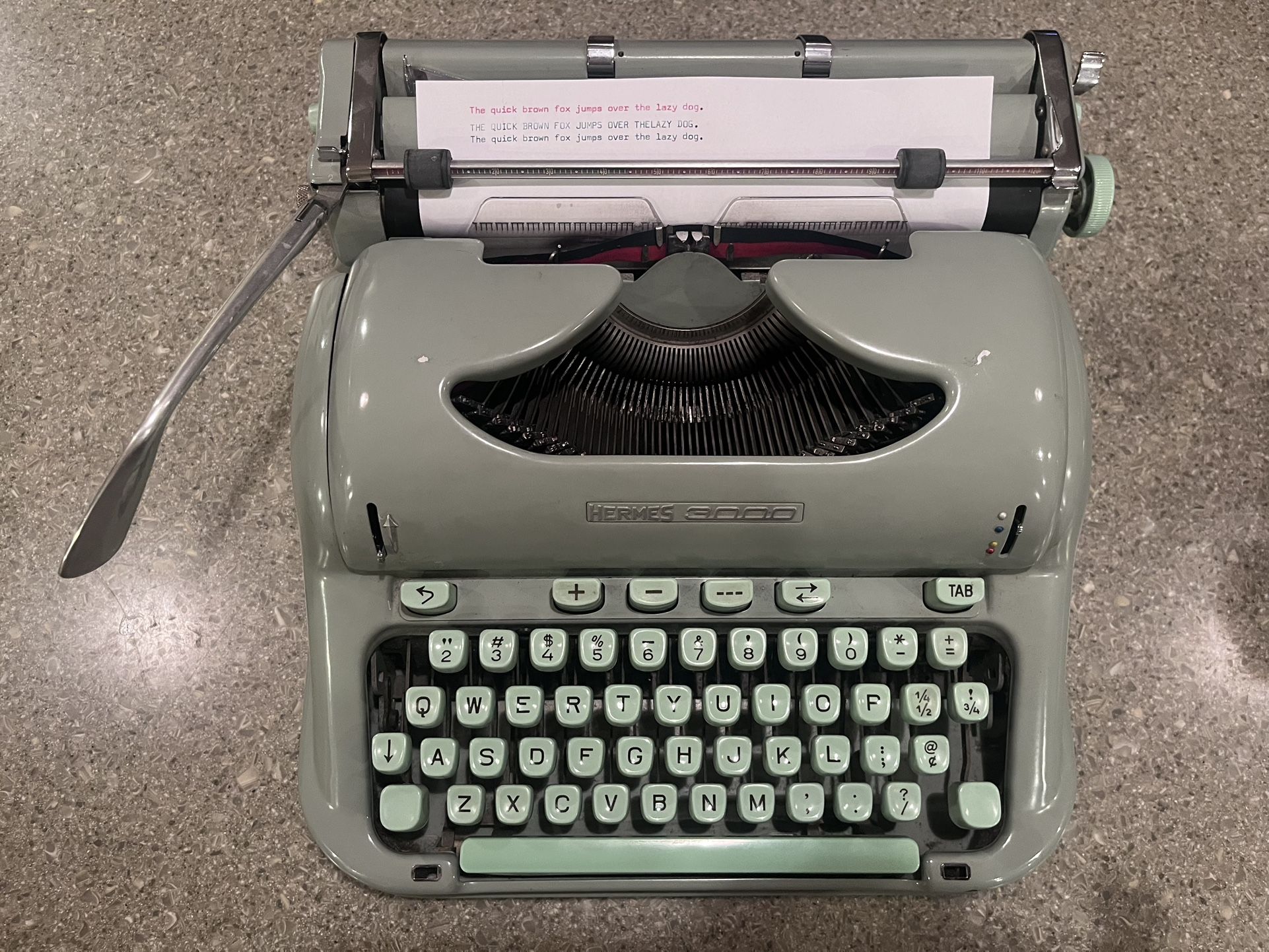 Hermes 3000 Typewriter For Sale