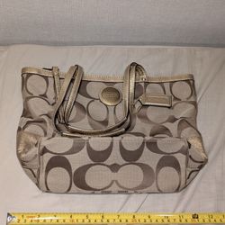 Coach Signature Canvas tote bag.