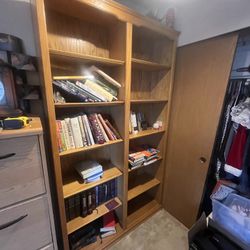 Oak Book Selves Set Of 2