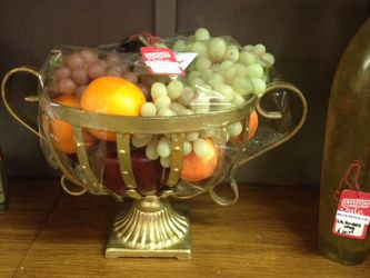 Gold Forged Iron Fruit Badket