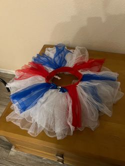 Tutu red white and blue