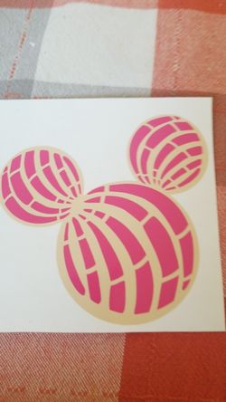 Mickey Mouse concha (pan dulce) vinyl decal