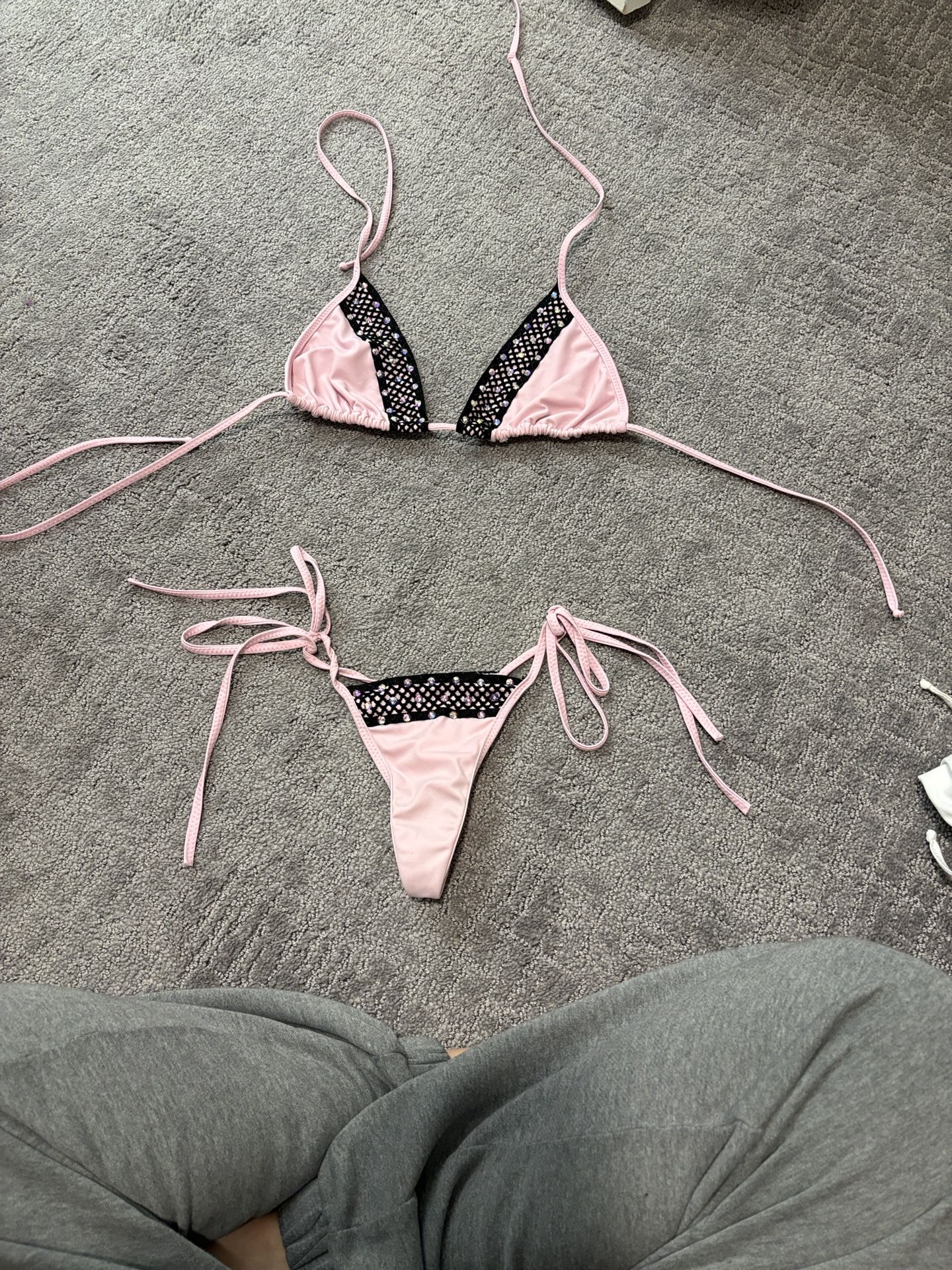 Custom Dancewear Baby Pink Bikini