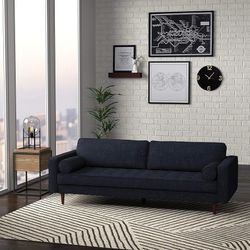 *Brand New* Amazon Brand – Rivet Aiden Mid-Century Modern Sofa Couch (86.6"W) - Wathet Blue