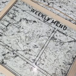 Weekly Menu White Board