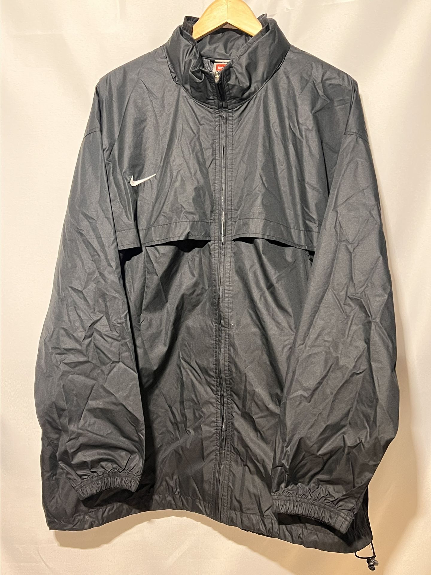 NIKE Fit Storm Black Jacket Hide Away Hood Size XXL