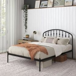 New FULL size Bed Frame DHP Narla Metal Platform Bed Frame, Full, Black. Mattress NOT included