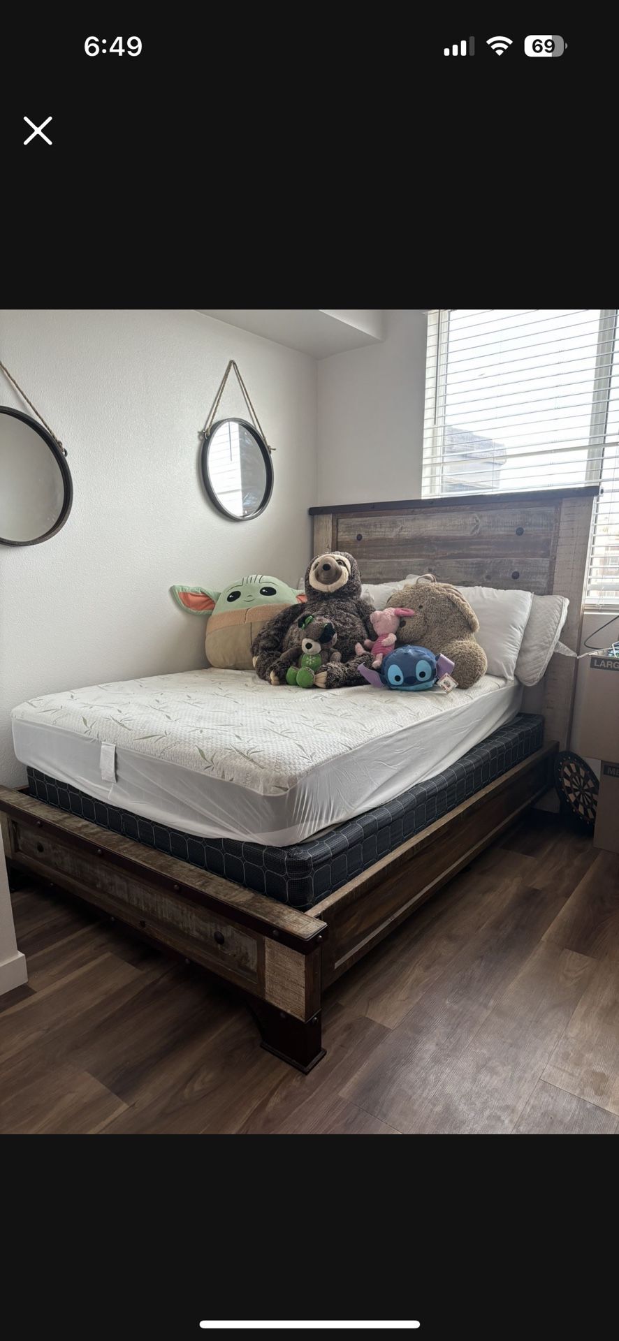 Full Size Wood Bed Frame