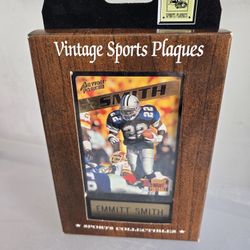 Authenic Collectable Emmitt Smith Vintage Sport Plaque 