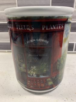 Cypress Utensil Jar Heavy Ceramic