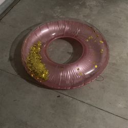 Pink Glitter Floaty For Teens / Adults In Size