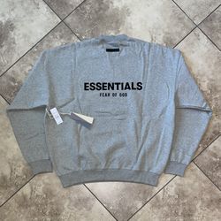 Fear of God Essentials Crewneck (FW22) Dark Oatmeal Size XL