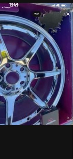 4new chrome rims. 18.9.5 Pcd 5 x114.3 Ett 38 mm hub  73.1mm