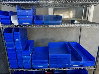 Akro Mils shelf bins
