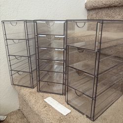 Acrylic Makeup Organizer with 14 Drawers,Storage Drawer Organizer Bathroom Organizers and Storage for Palettes, Cosmetic, and Beauty Supplies, Desk 