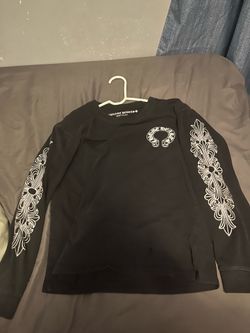 black/white chrome heart long sleeve