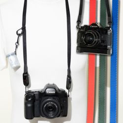 Camera Strap Street Slim Nylon 38" Black, Red, Green or Blue - Peak Design or Clasp Mount