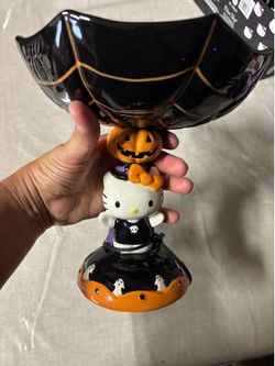 Licensed Hello Kitty Halloween candy dish