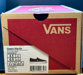 Vans Classic Slip-On Black Perf Leather Black