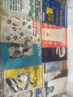 57 vintage sheet music books