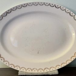 VINTAGE KNOWLES T.M. USA 49-2, OVAL SERVING PLATE…
