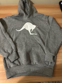 Grey Australia Kangaroo Graphic Hoodie