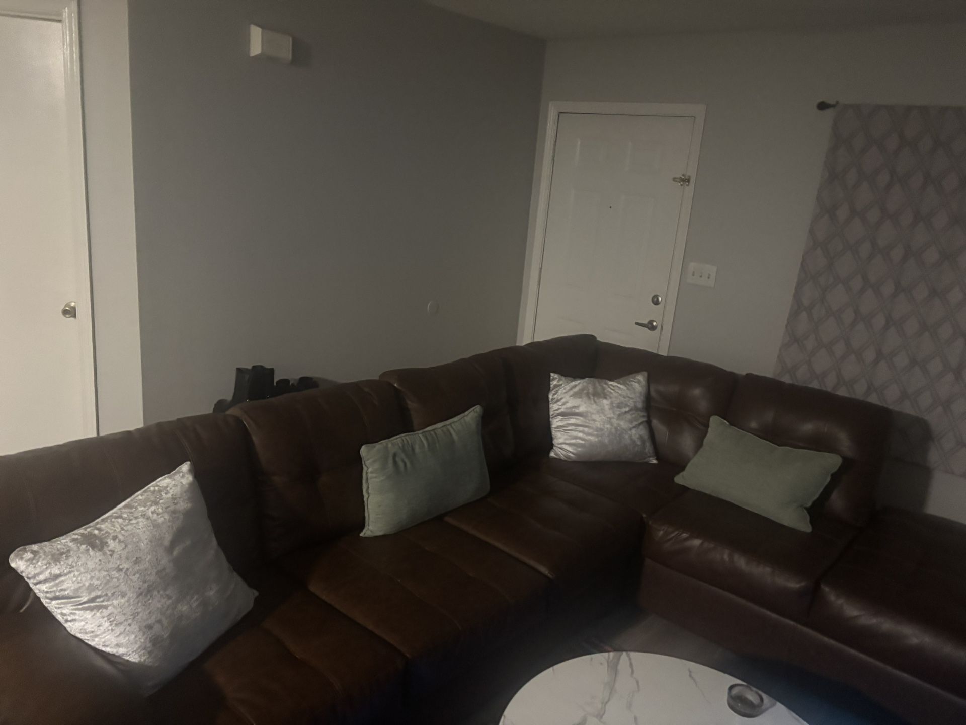 Nice Leather Sectional