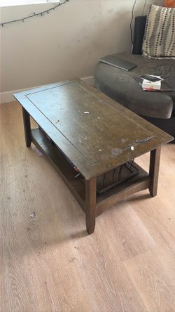 Brown Wooden Coffee Table