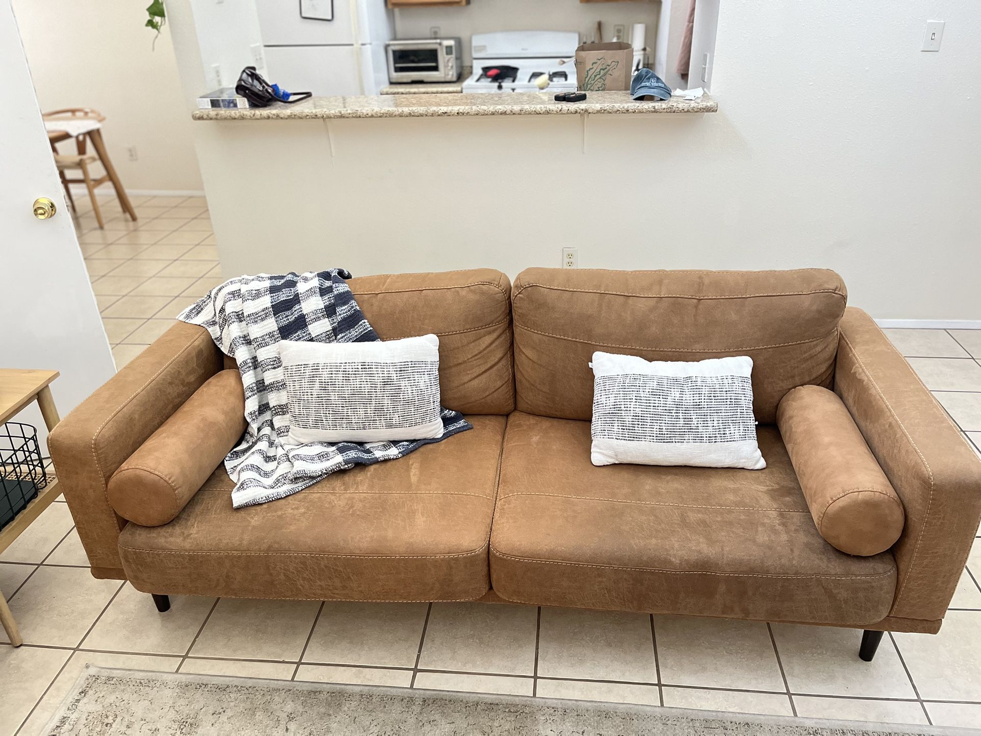 Suede Couch Set