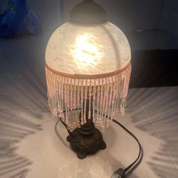 Victorian Style Beaded Lamp 